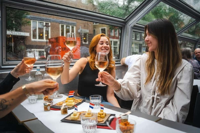 Amsterdam: Cozy Cheese & Wine Cruise Tasting Experience - Canal Belt at Night: From Prinsengracht to Magere Brug