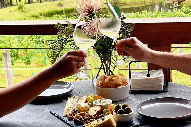 Cael’s Gate Wine and Cheese Tasting in Hunter Valley - Current release wines on the wrap-around balcony