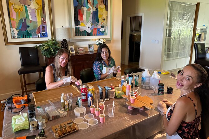 Epoxy Resin Cheese Board Art Class - Where it happens: Paia start and the Ho‘okipa Beach Park stop