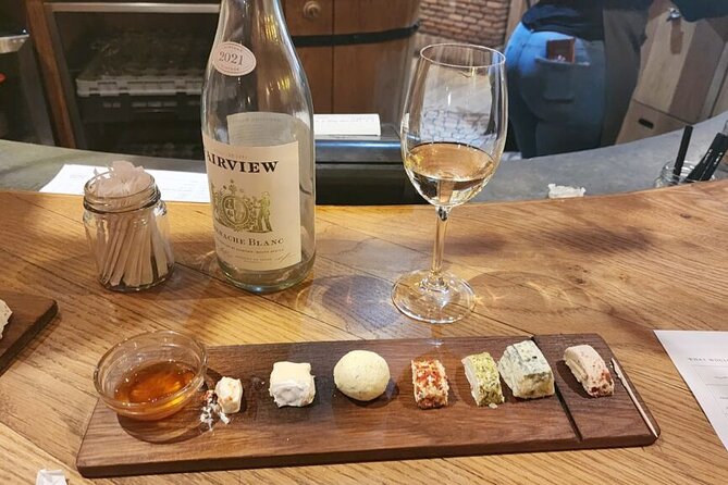 Experience 16 Wine Tasting & 6 Cheese Pairing across 3 Vineyards - Vredenheim Wine Farm: mountain views, an animal farm break, and options
