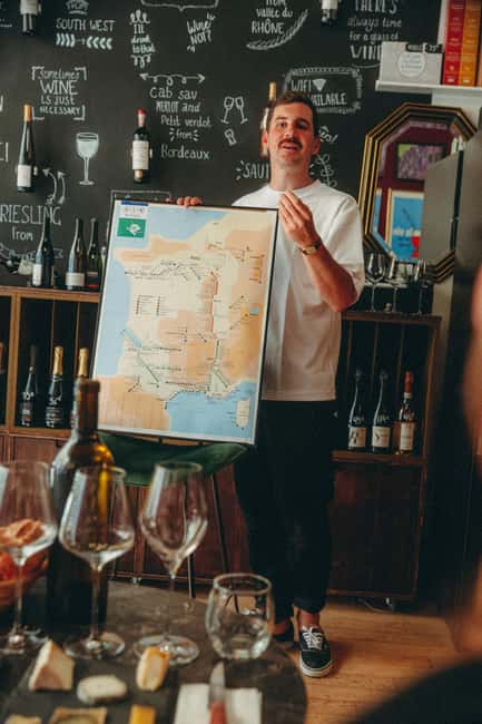 French wine & Champagne & cheese tasting - back on GYG! - Secret Wine Door, a short walk from Eiffel Tower energy
