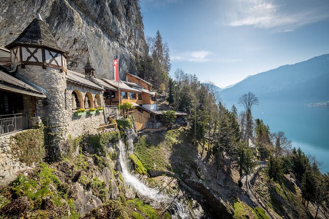From Basel: Thun Tour, Beatus Caves, Lake Cruise & Cheese - St. Beatus-Hohlen Caves: The Adventure Portion (Bring Good Footing)