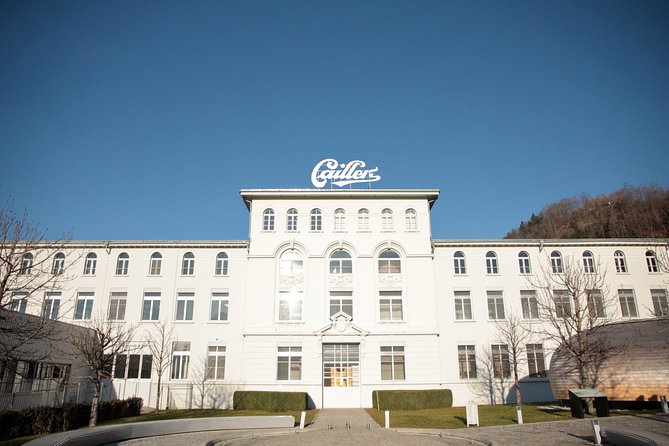 Geneva to Gruyère Private Day Trip. Cheese & Chocolate Tour - Stop 1: Maison de Cailler chocolate factory, tour time, and tasting
