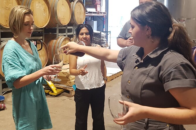 Hunter Valley Wine Tour + Lunch, Gin, Cheese, Choc from Newcastle - Winery Stop 1: Guided tastings plus a behind-the-scenes production look