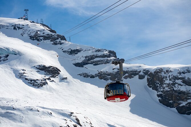 Mt. Titlis Glacier & Lucerne Old Town Tour | From Lucerne - Riding Up Mt. Titlis: Prebooked Cableway Saves Your Energy