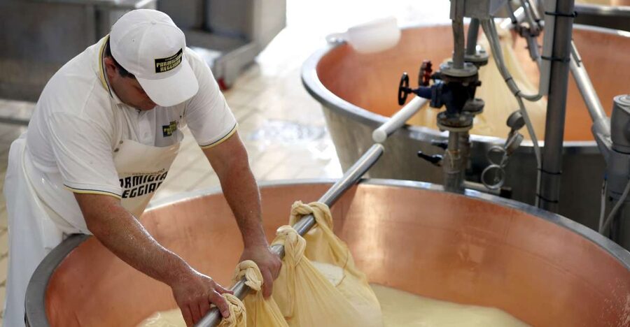 Parma: Parmigiano Reggiano Farm Tour & Tasting with Transfer - Tasting paired with sparkling local wine: how to enjoy it like a local