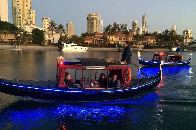 Private, luxury Gold Coast Gondola cruise with cheese & wine - Where you meet: JW Marriott Marina and the quick boarding moment