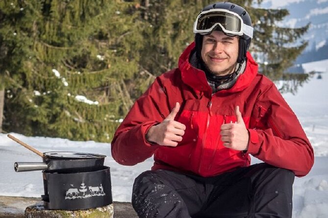 Sledding Cheese Fondue, Chocolate - Optional Swiss Cheese Fondue Lunch: what you get and when it works best