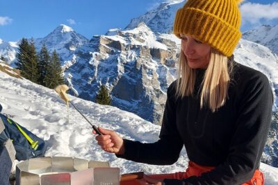 Sledding Cheese Fondue, Chocolate - The Männlichen to Holenstein Sled Run: views you feel in your chest