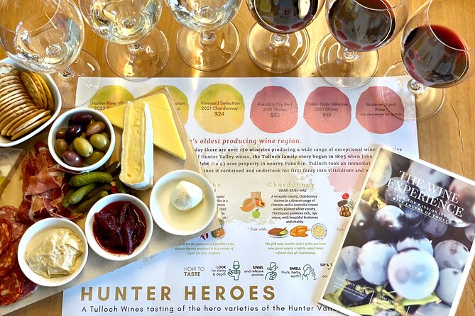 Tulloch Wines Hunter Heroes Wine Tasting with Local Cheese & Charcuterie Board - Key highlights I’d plan around